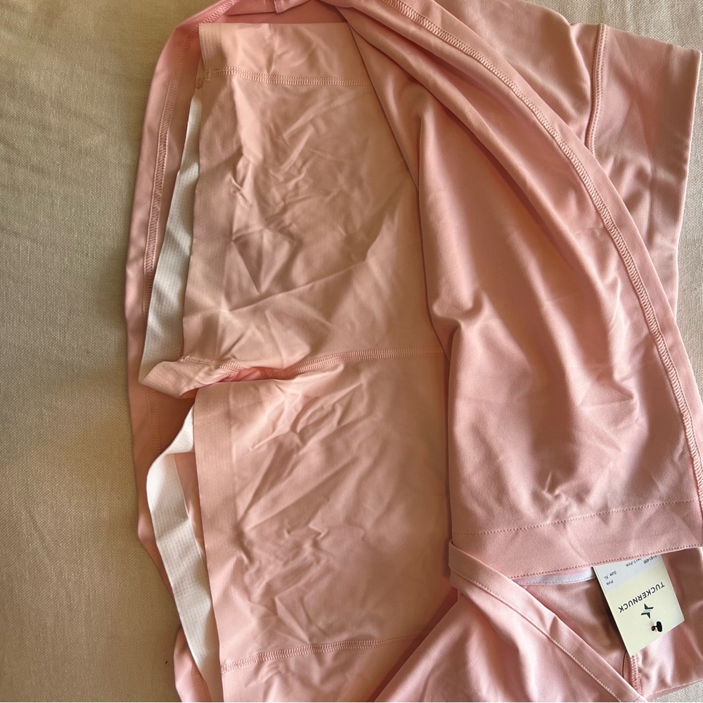 NWT Tuckernuck Pink Retro Stripe 14 Inch Court Tennis Skirt - Picture 5 of 6
